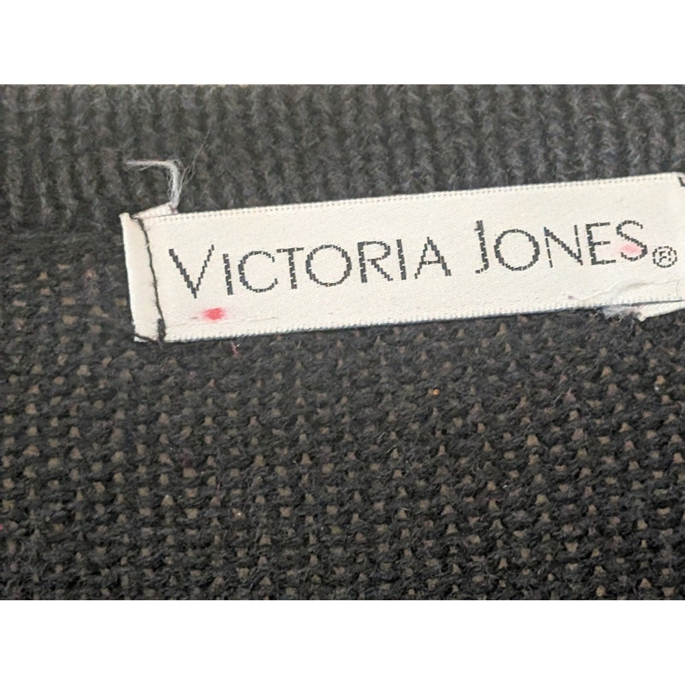 Victoria Jones Novelty Knit Cardigan Sweater Christmas Toys Ugly Sweater Large - Picture 2 of 3